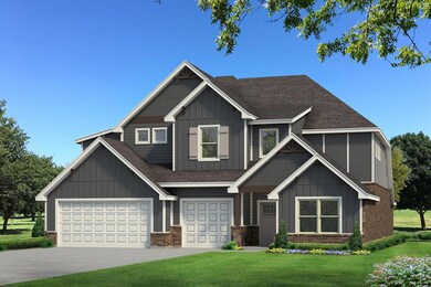 Craftsman-style house featuring brick siding, a fr