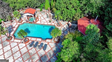 Birds eye view of property