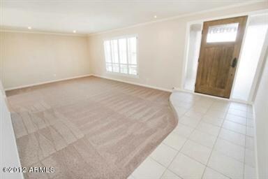 front entry - living room