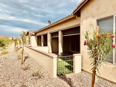 Back Patio with Rolling Shades