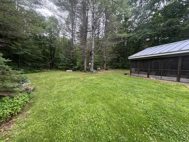 Screen porch and yard