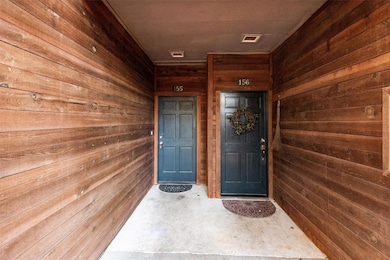 View of exterior entry with visible vents