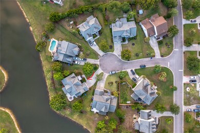 drone on top of house showing peninsula