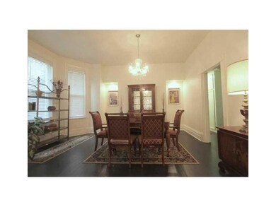 Dining Room. 15x15 Dining Room features bay window