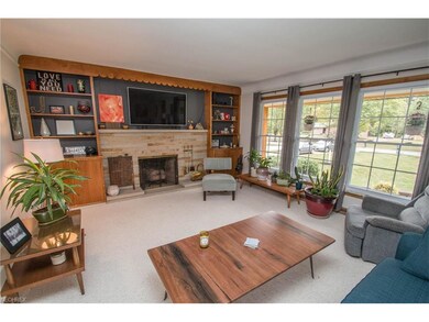 Living Room with gas log fireplace