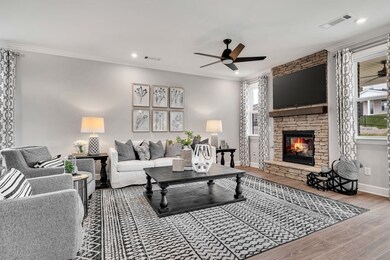 Stock Model Photo. Enjoy a movie night in this cozy Living Room!