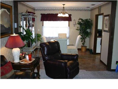 View from family room to smaller dining area