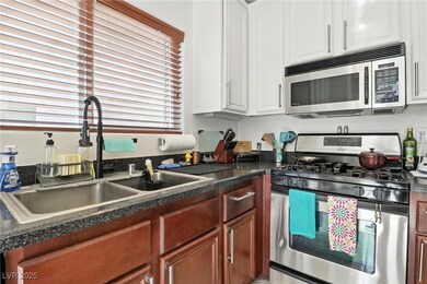 Kitchen with stainless steel appliances