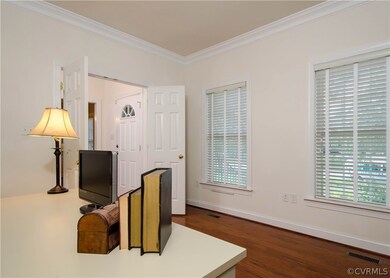 Another view of the office, with windows to the front yard.