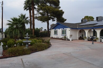 Circular Driveway with landscaping.