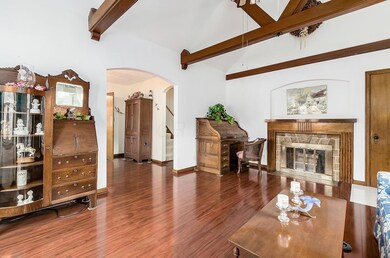 Fireplace in living room