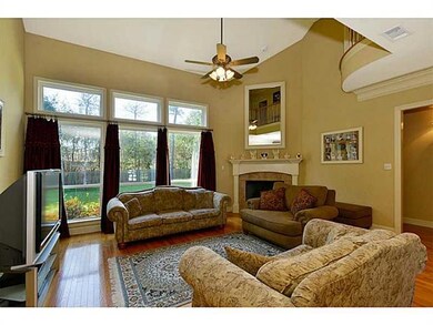 Living Room. Wall of Windows Give Lots of Natural
