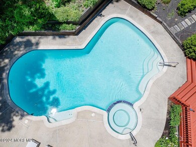 Overhead of pool & jacuzzi