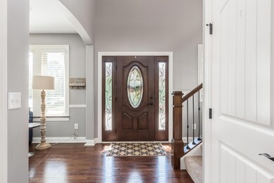 Two-story entry.