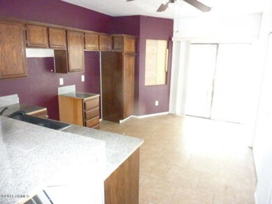kitchen and dining area