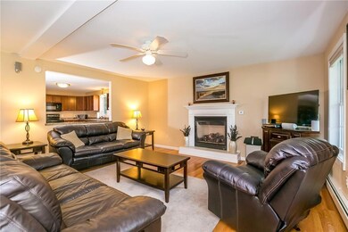 Living room with gas fireplace