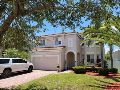 Wide pavered driveway