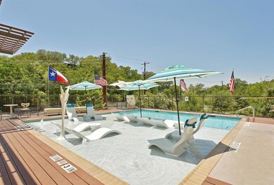 Pool featuring fence