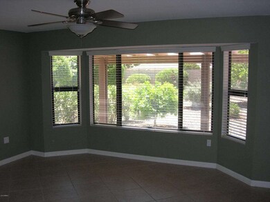 Bay window in master bedroom