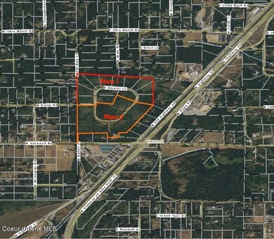 aerial showing location of subdivision