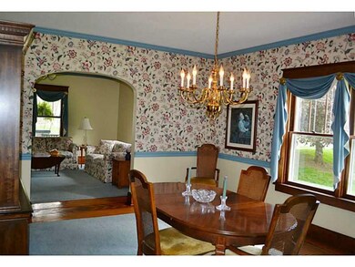 Dining Room. Light-filled dining room with origina