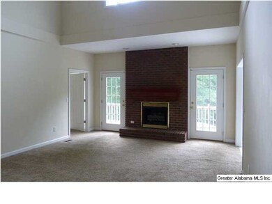Fireplace in the living room.