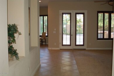 View from entry to family room