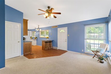 Kitchen is open to Living Room!