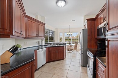 Kitchen featuring a notable chandelier, pendant li