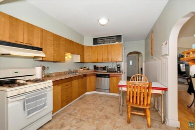 Kitchen featuring light hardwood / wood-style floo