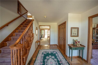 Foyer wood flooring.
