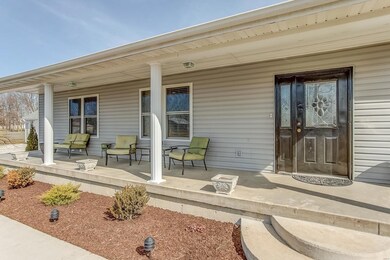 Large Covered Front Porch for Relaxing