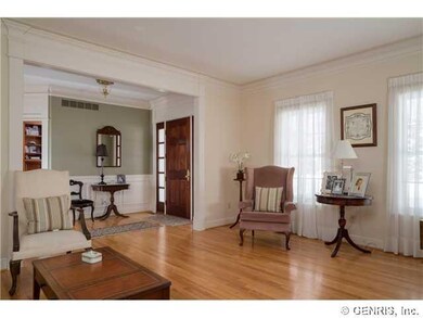Living Room. Gracious entry hall...hardwood floori