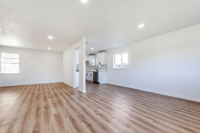 Unfurnished living room featuring recessed lightin