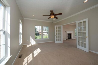 Formal living room with french doors...