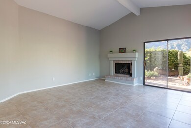 Living room fireplace