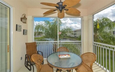 Lanai with lake view