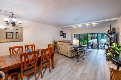 Wood look tile in the living areas