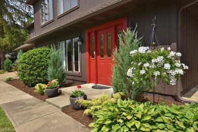Pristine landscaping compliments the care and cond