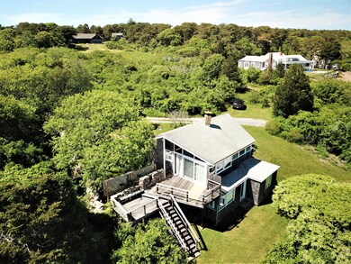 aerial house close up