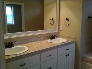 Master bath with double sinks