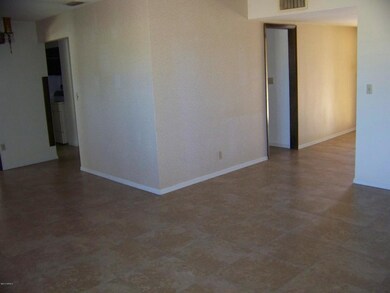 view from living room back towards entry