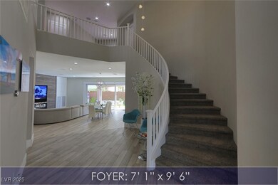 Stairway featuring recessed lighting, an inviting