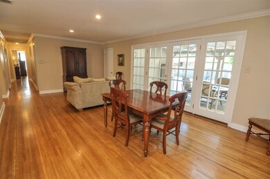 Gorgeous hardwood floors in the living room/dining