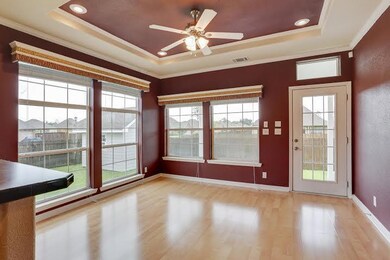 Bright breakfast room with access to the back yard