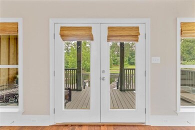 Doorway to outside with french doors
