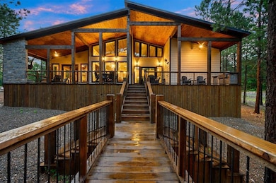 View of back house at dusk
