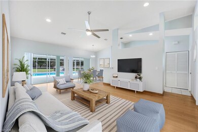 Virtually staged Living room