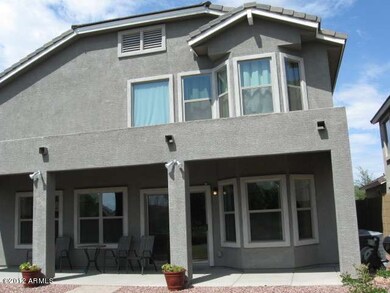 Extensive back patio