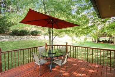 Beautiful Deck Overlooking the Backyard